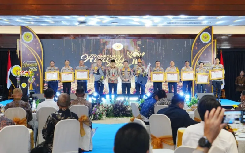 Kapolri dalam acara Kompolnas Awards 2026, Kamis (17/9/2026).(dok.istimewa)