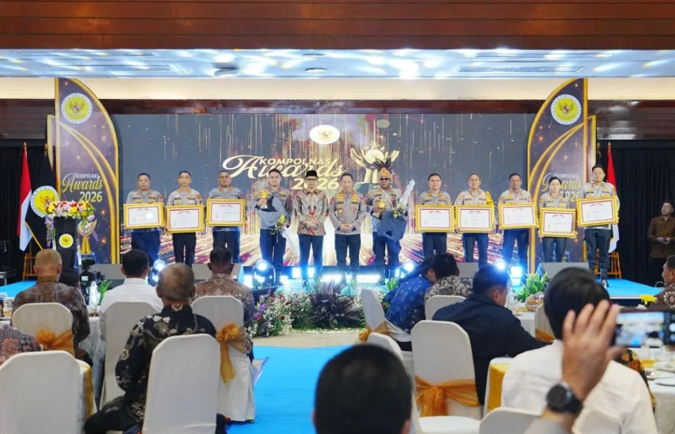 Kapolri dalam acara Kompolnas Awards 2026, Kamis (17/9/2026).(dok.istimewa)